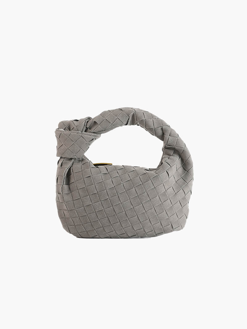 Bolso mini de ante tejido