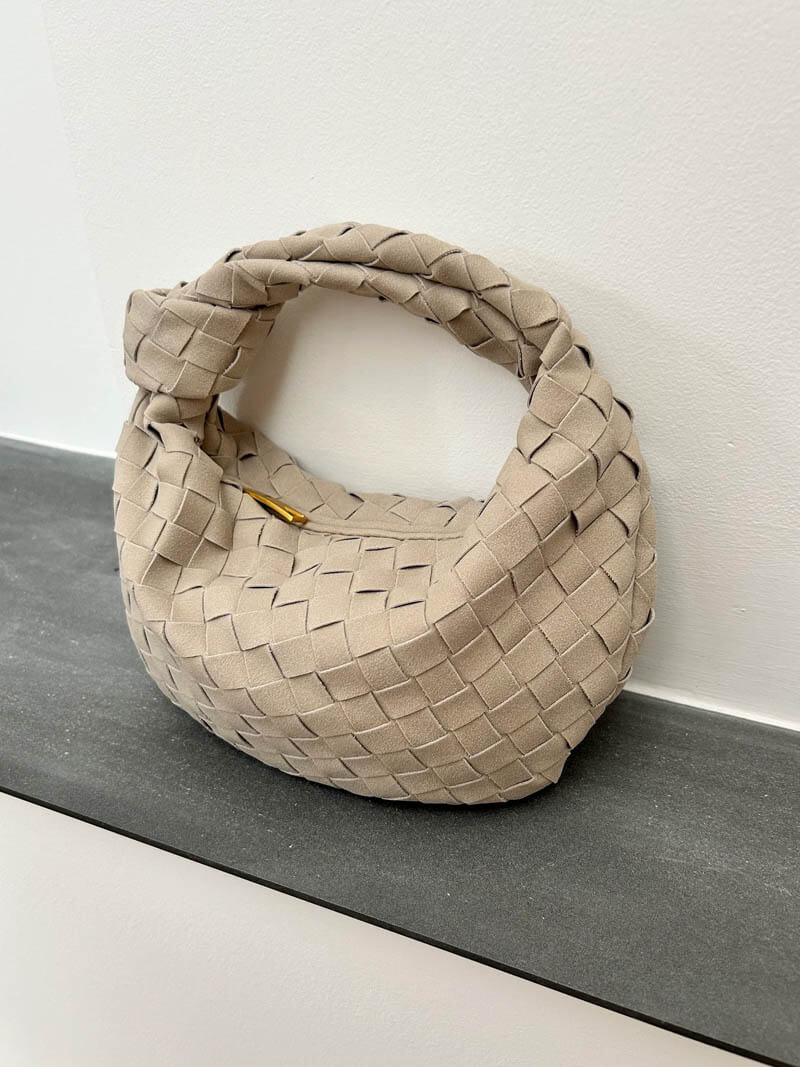 Bolso mini de ante tejido