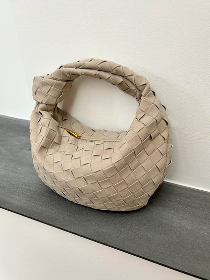 Bolso mini de ante tejido