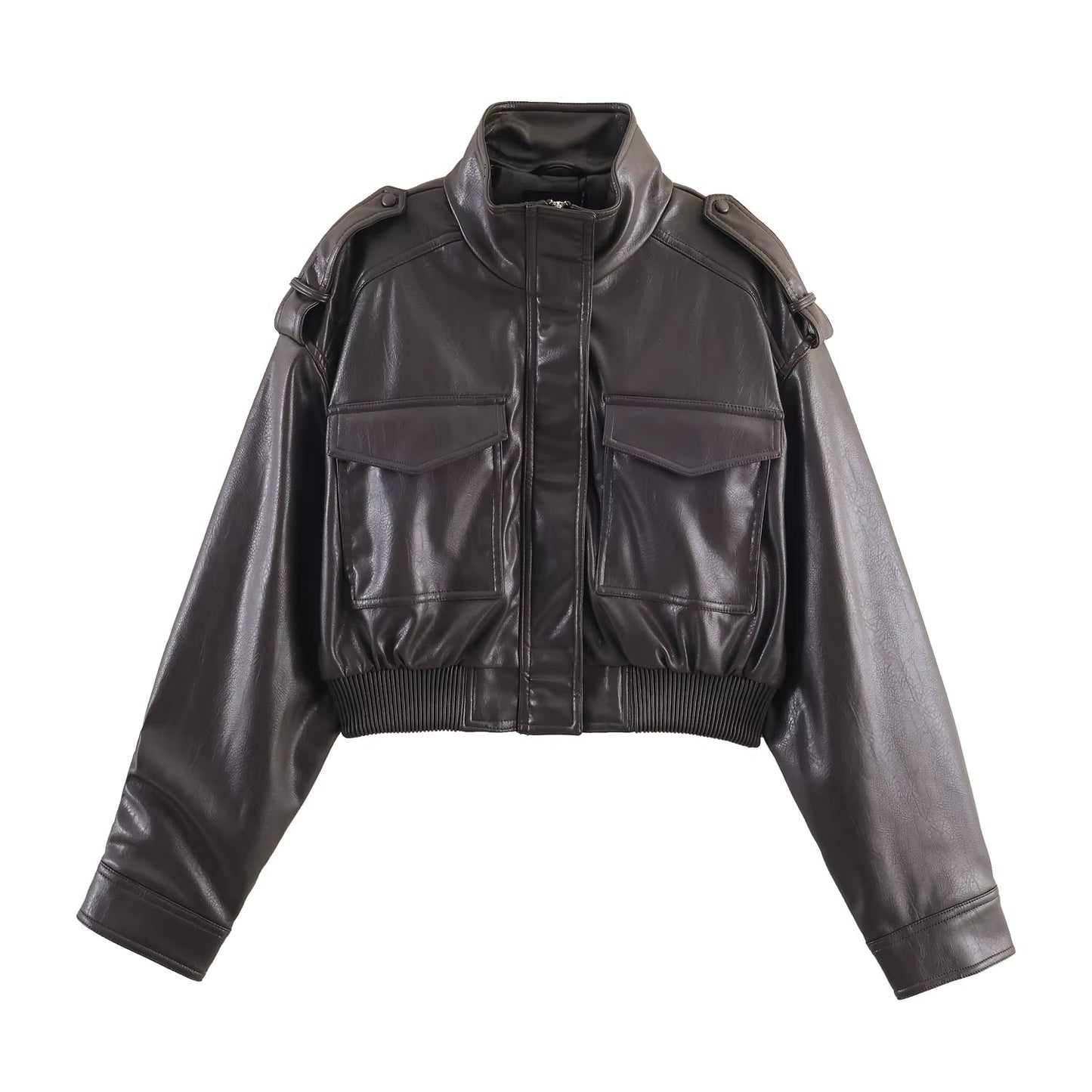 Chaqueta bomber de piel sintética Brianna
