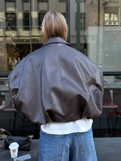 Chaqueta de cuero vegano