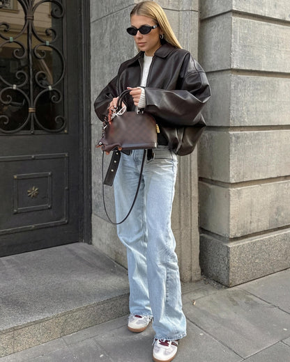 Chaqueta de cuero vegano