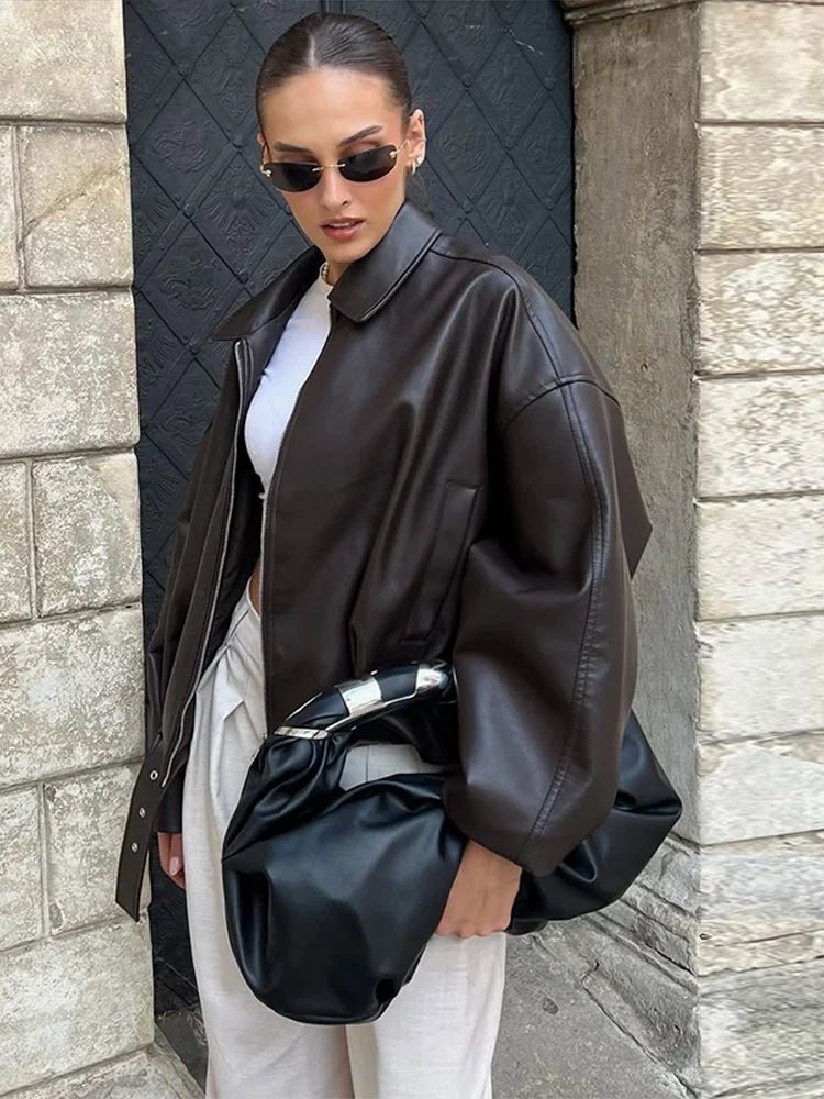 Chaqueta de cuero vegano
