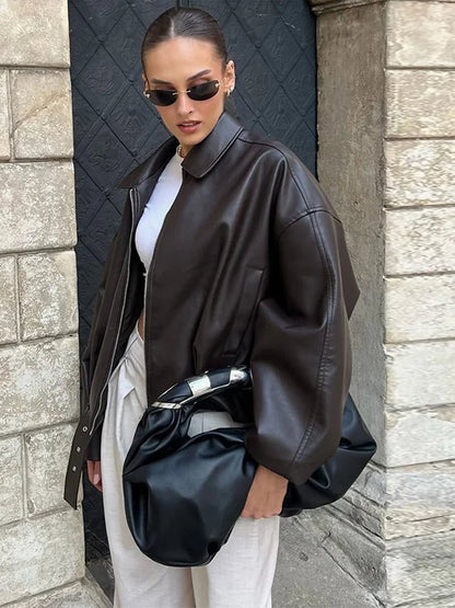 Chaqueta de cuero vegano