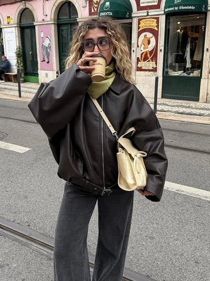 Chaqueta de cuero vegano