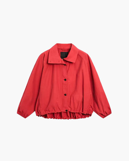 Chaqueta bomber de cuello alto Clara
