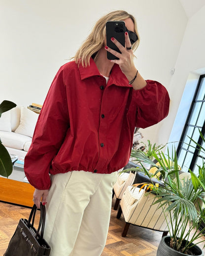 Chaqueta bomber de cuello alto Clara
