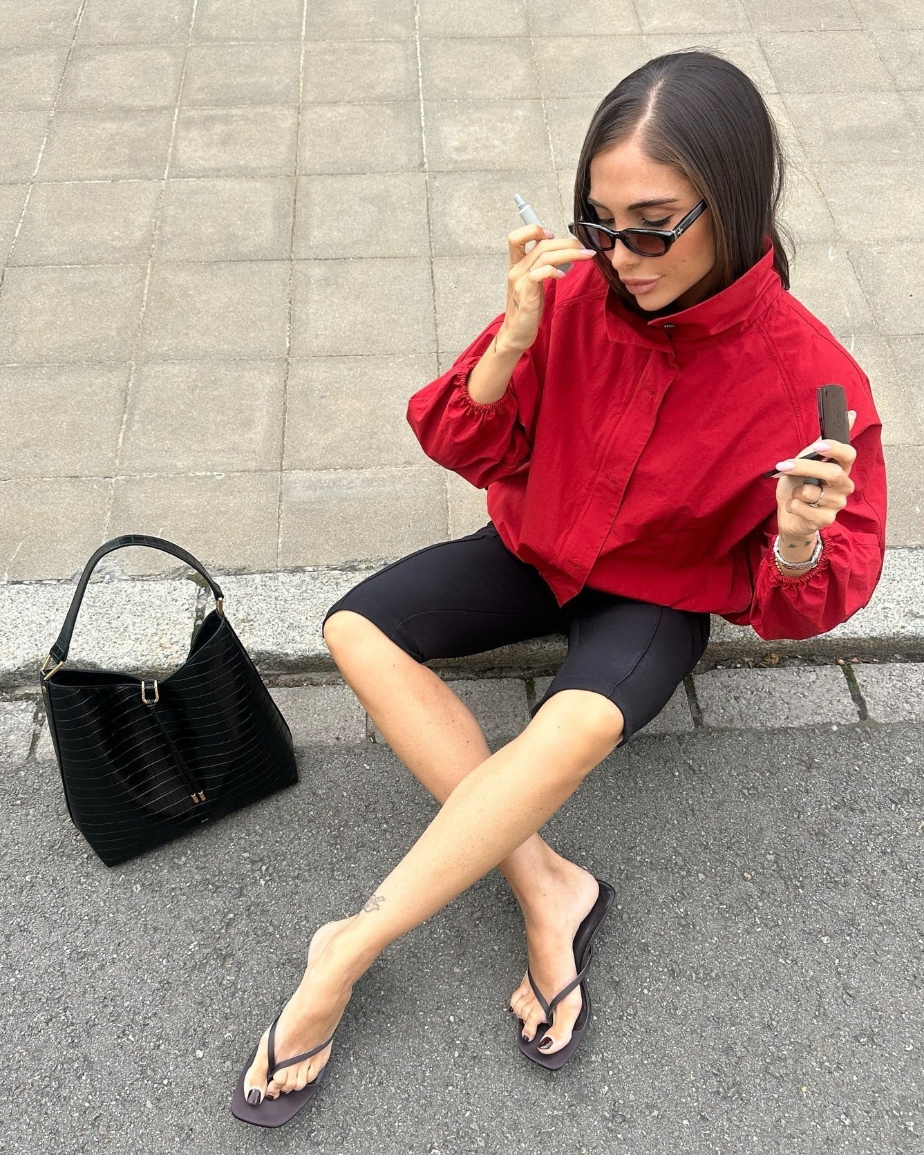 Chaqueta bomber de cuello alto Clara