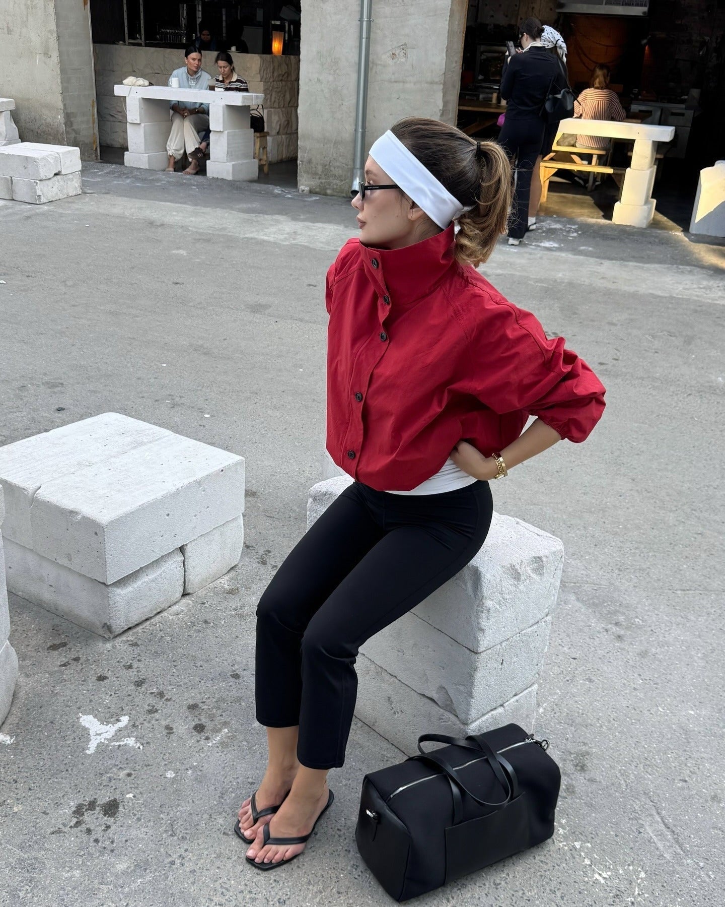Chaqueta bomber de cuello alto Clara