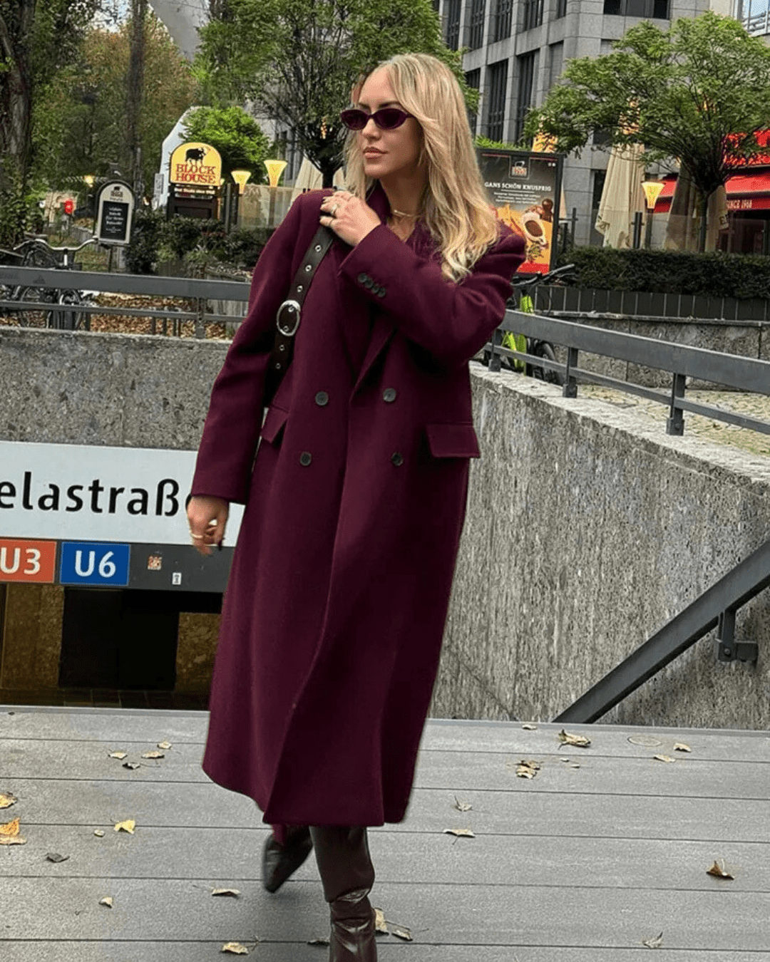 Diane Abrigo Maxi Cruzado Doble