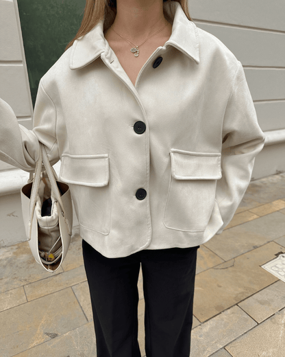 Chaqueta de ante Elara