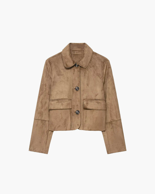 Chaqueta de ante Elara