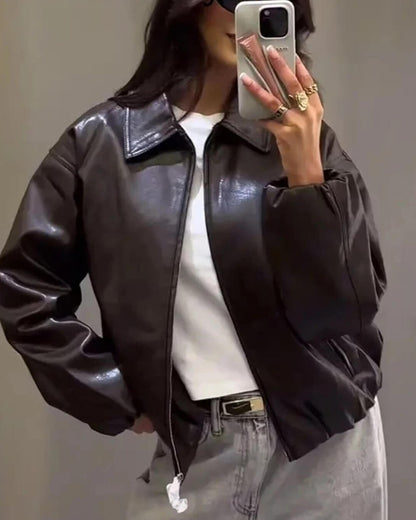 Chaqueta de piel sintética Eleanor