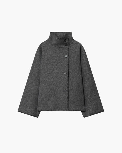Chaqueta Emily de cuello alto con botones