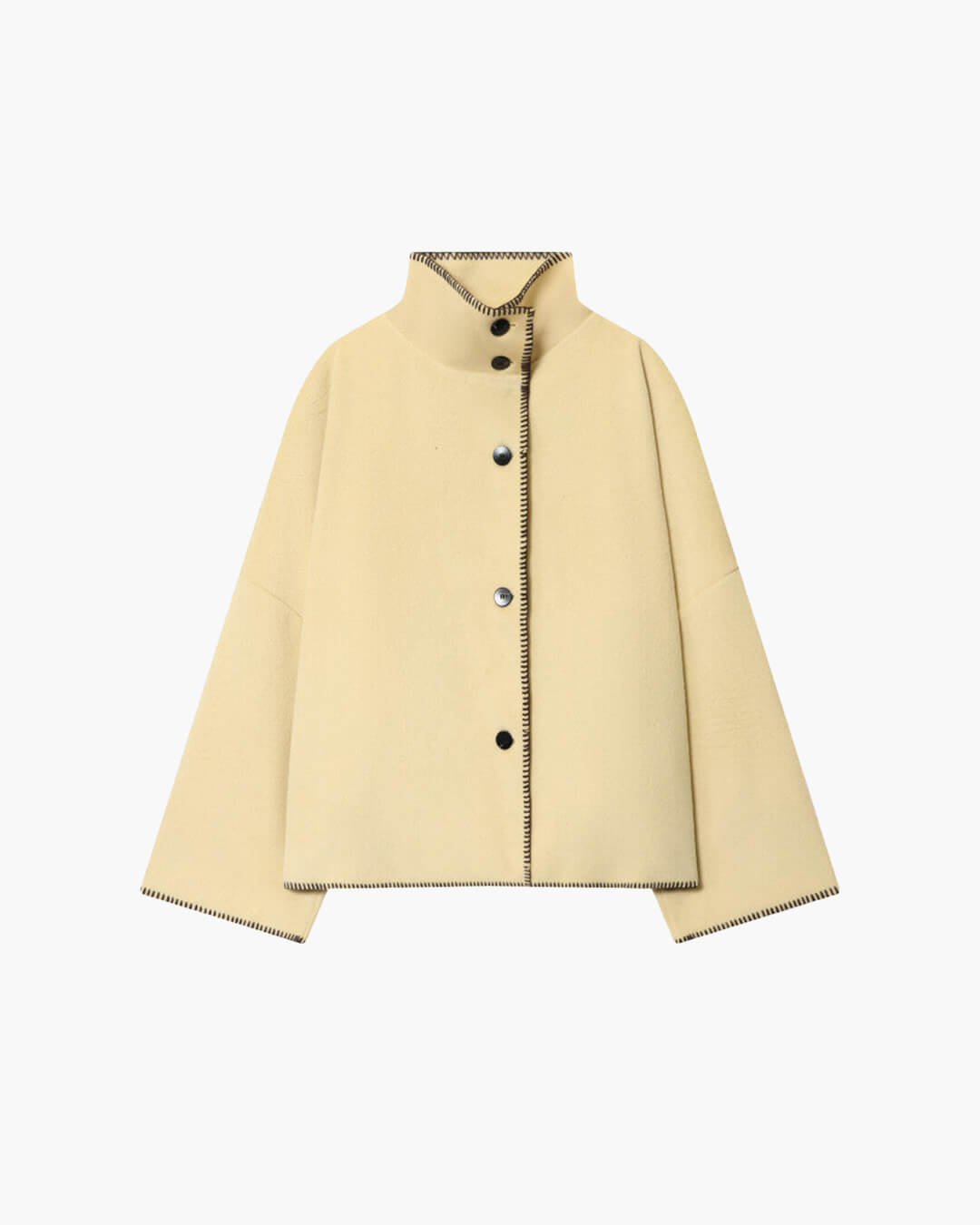 Chaqueta Emily de cuello alto con botones