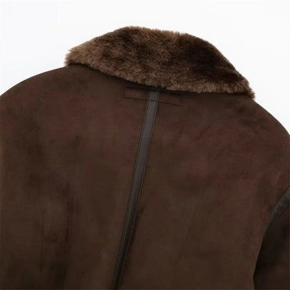 Cazadora bomber corta de ante Esme
