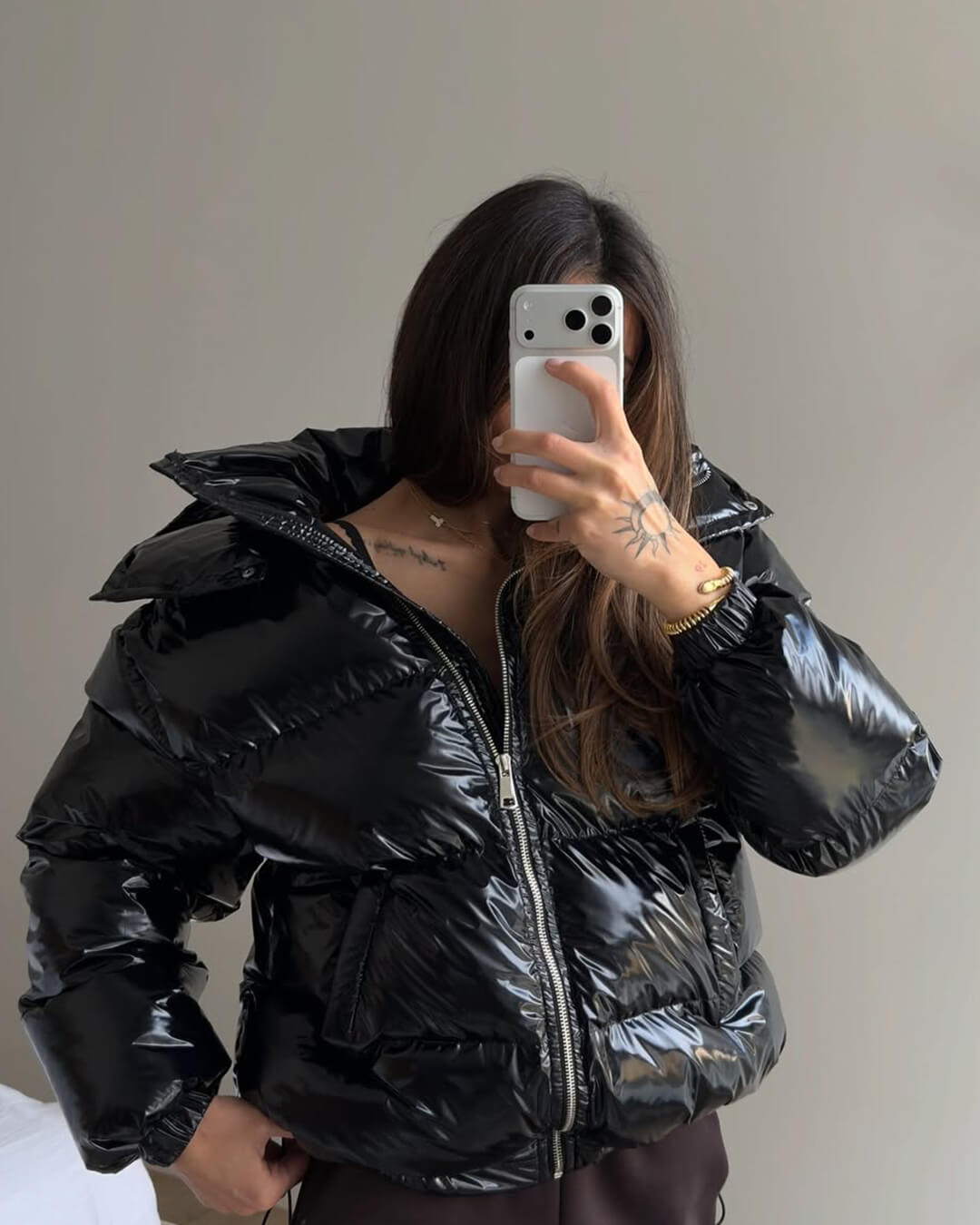 Chaquetón con capucha Geraldine