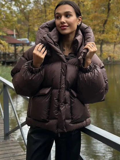 Chaqueta acolchada con capucha Janine
