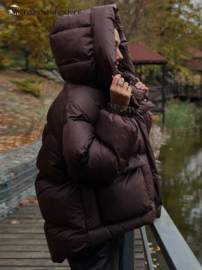 Chaqueta acolchada con capucha Janine