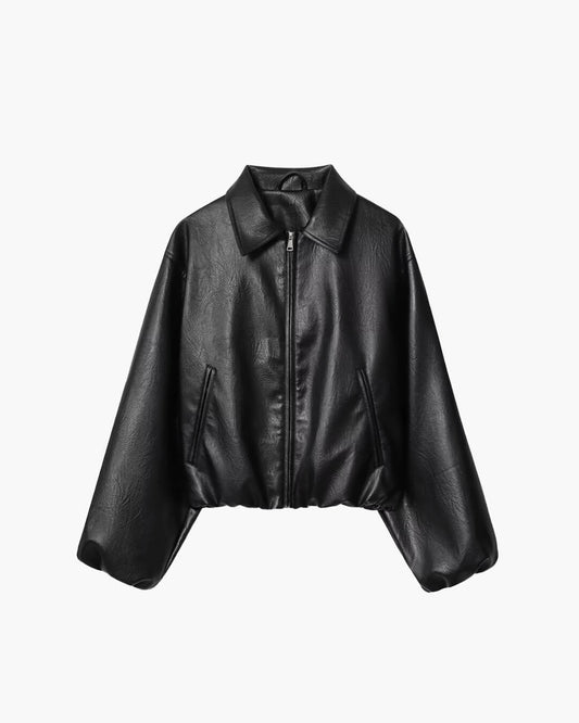 Chaqueta bomber de piel sintética Jenny