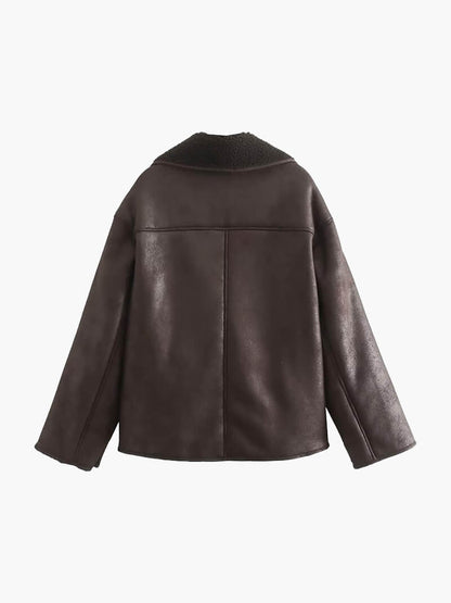 Chaqueta de piel sintética