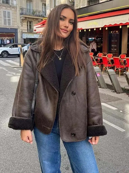Chaqueta de piel sintética