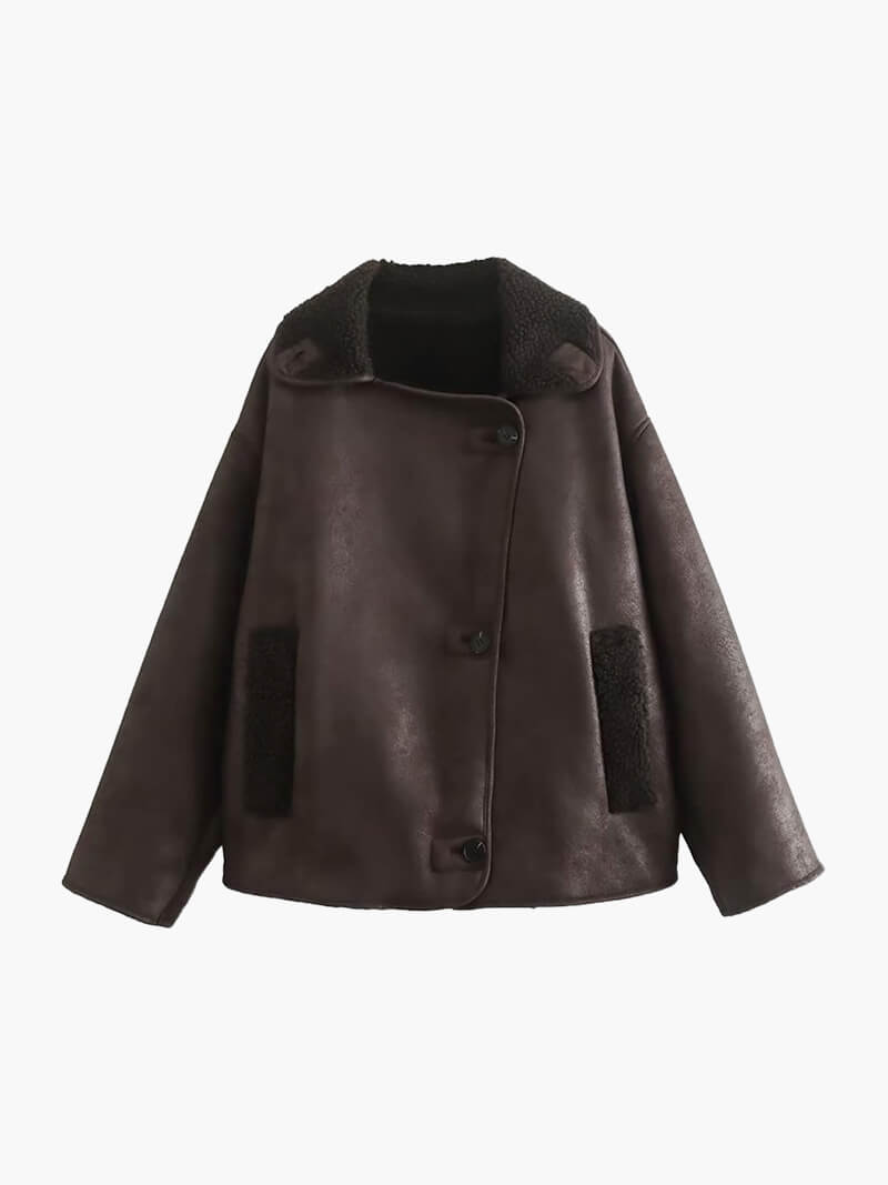 Chaqueta de piel sintética