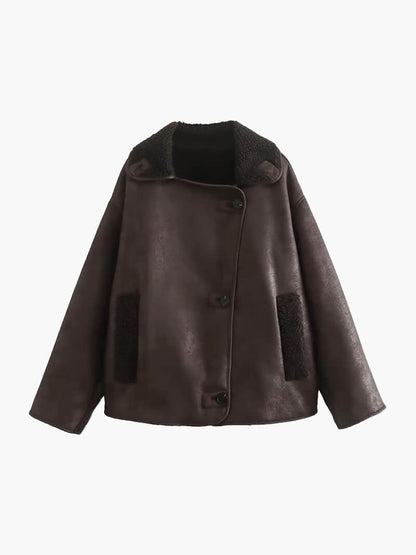 Chaqueta de piel sintética
