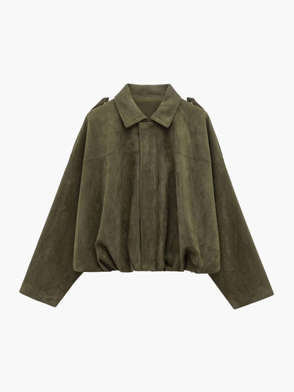Chaqueta bomber de ante Lara