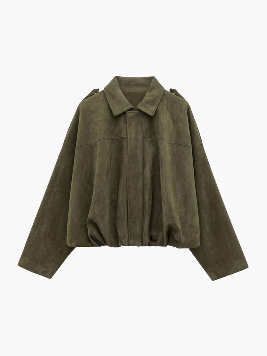 Chaqueta bomber de ante Lara