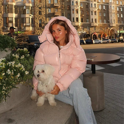 Chaqueta acolchada con capucha Nica