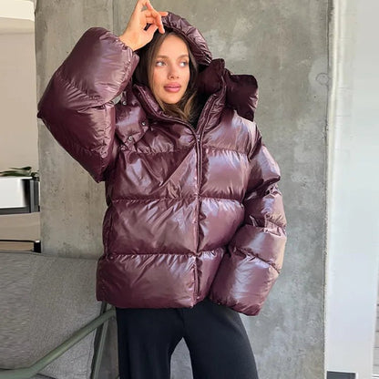 Chaqueta acolchada con capucha Nica