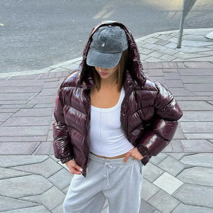 Chaqueta acolchada con capucha Nica