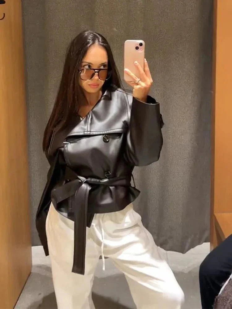 Chaqueta deCuero Nina