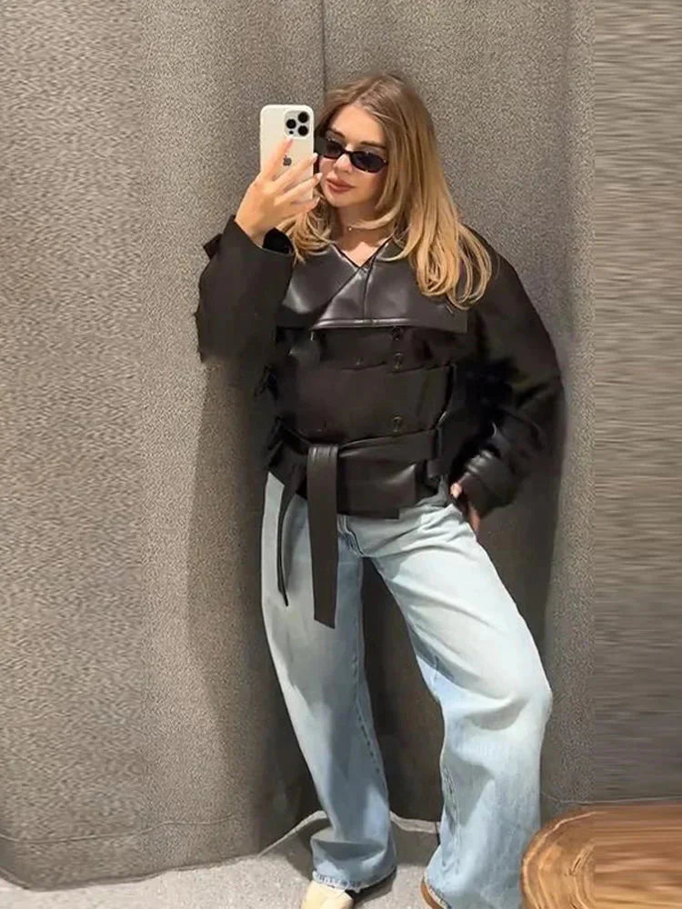Chaqueta deCuero Nina
