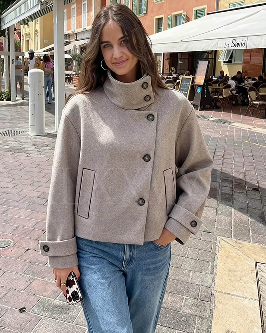 Chaqueta Ramona con cuello alto