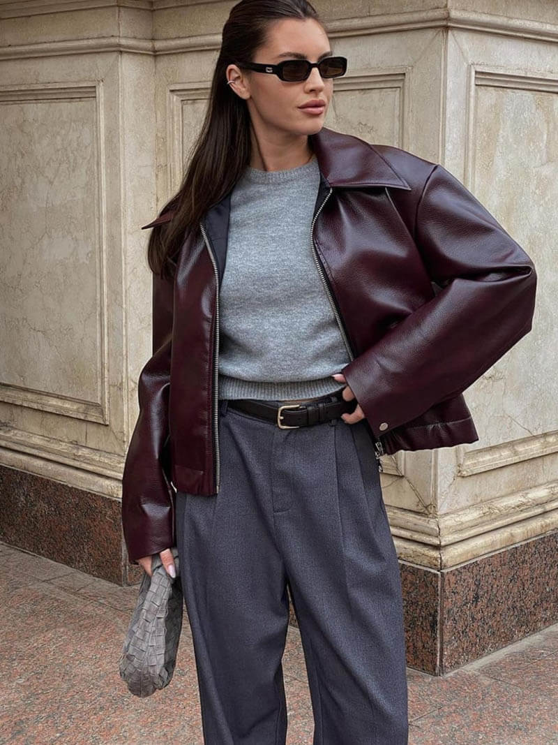 Chaqueta de cuero