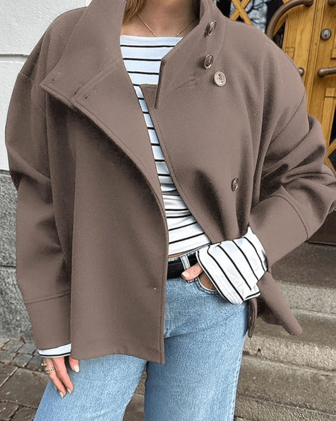 Chaqueta Rosalia con cuello alto