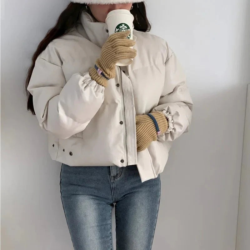 Chaqueta acolchada de piel sintética Samantha