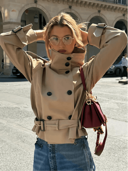 Sofie Gabardina Corta Cropped