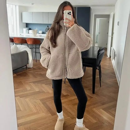 Chaqueta Teddy con Cremallera Susan