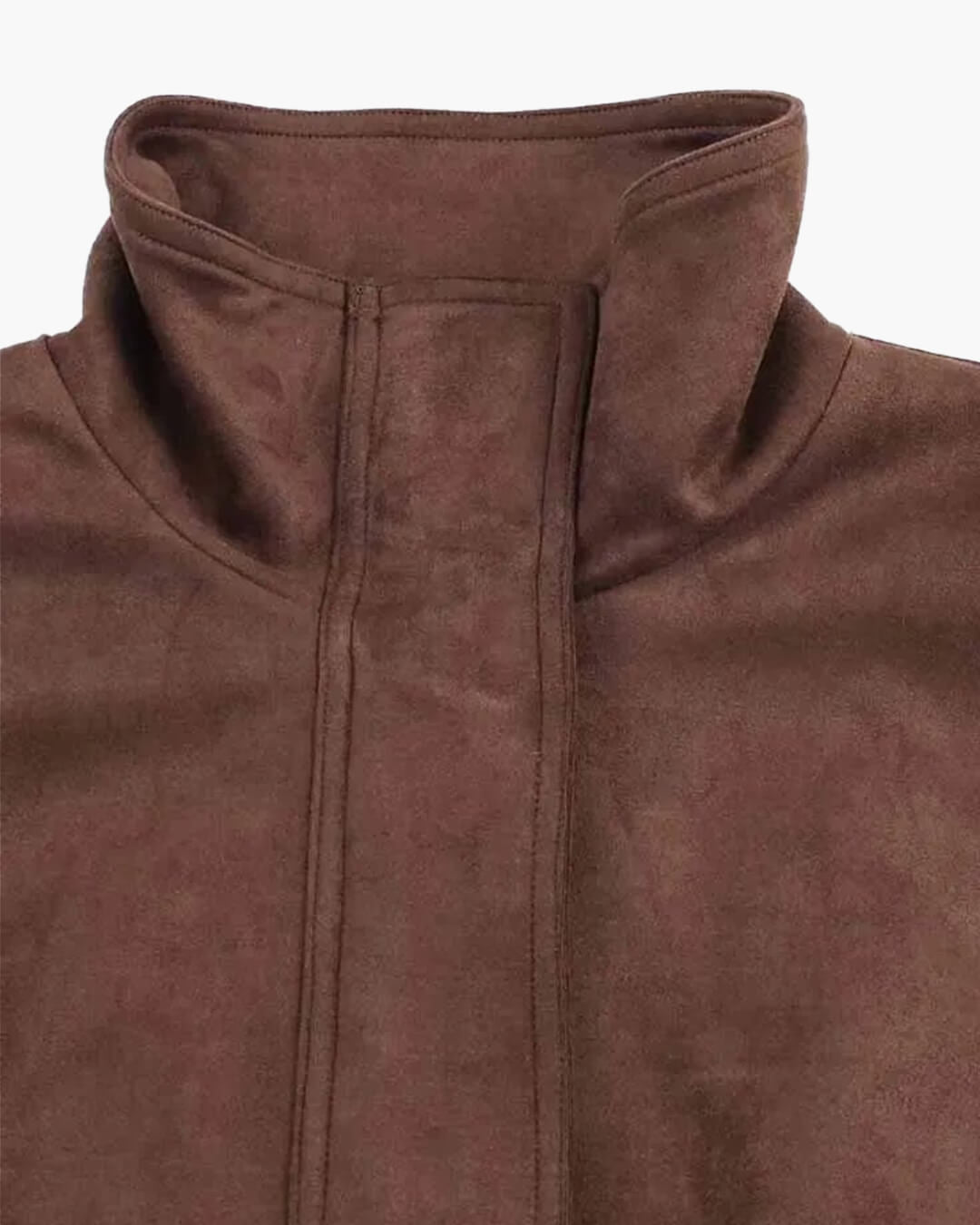 Chaqueta de ante con cuello alto Viona