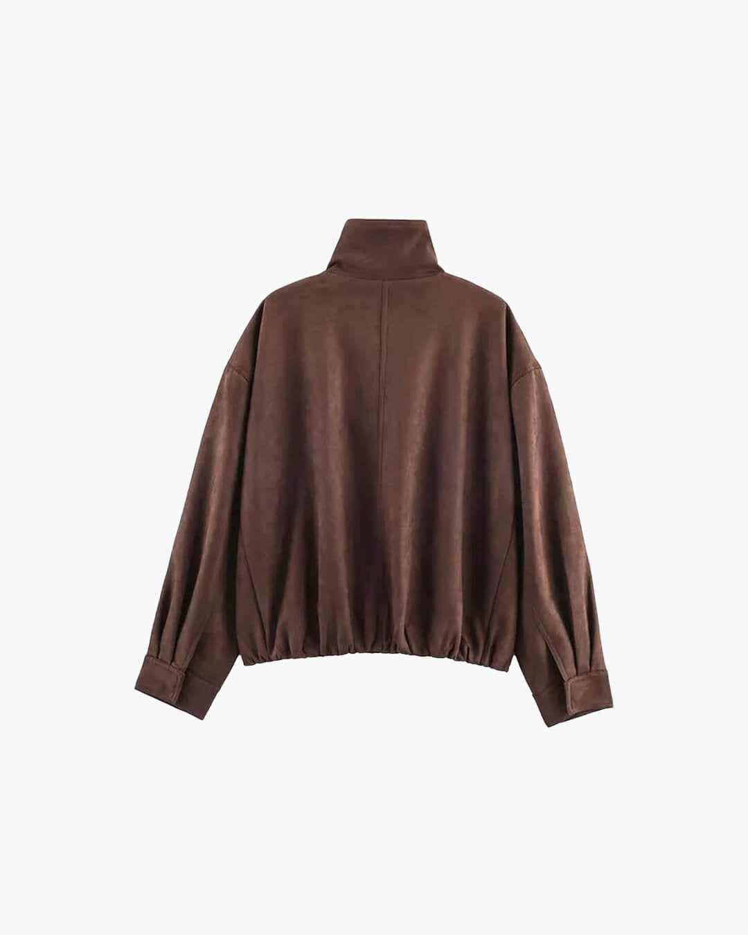 Chaqueta de ante con cuello alto Viona