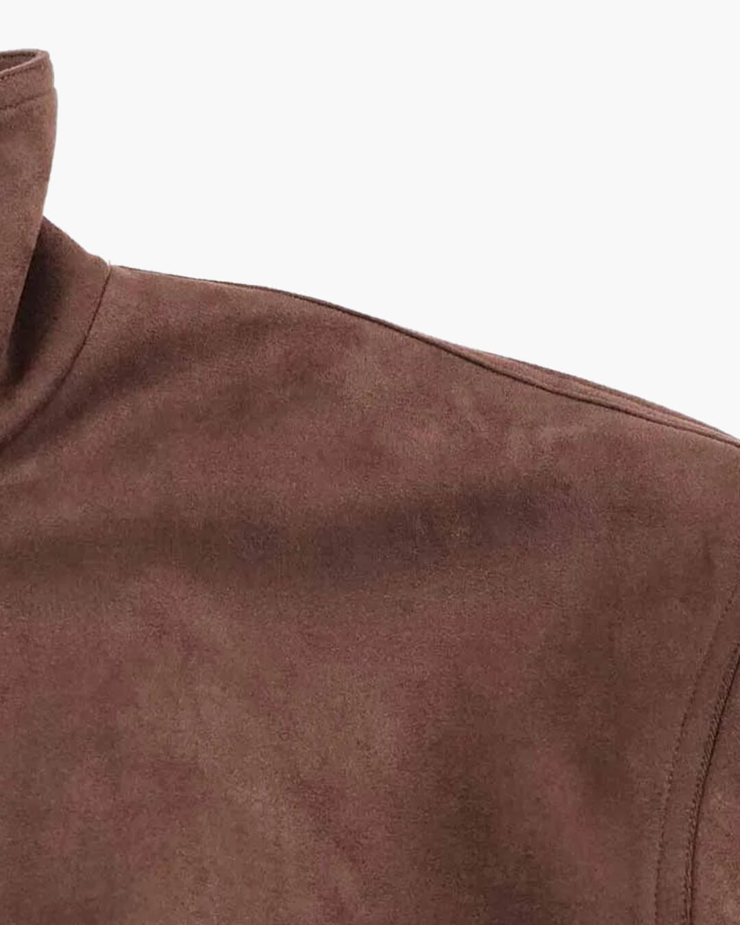 Chaqueta de ante con cuello alto Viona