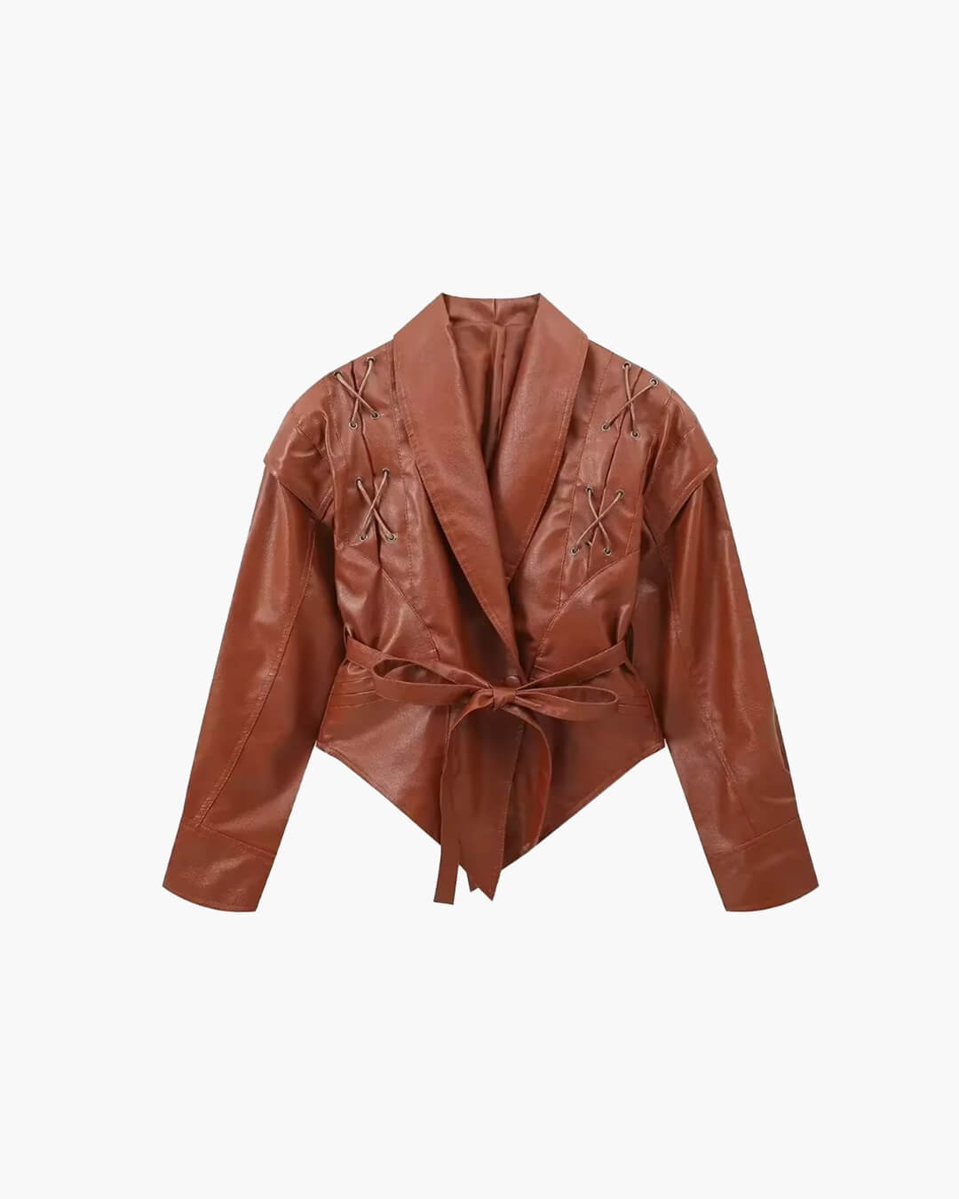 Chaqueta de cuero estilo biker Zyra