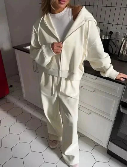 Conjunto de 2 piezas con sudadera extragrande