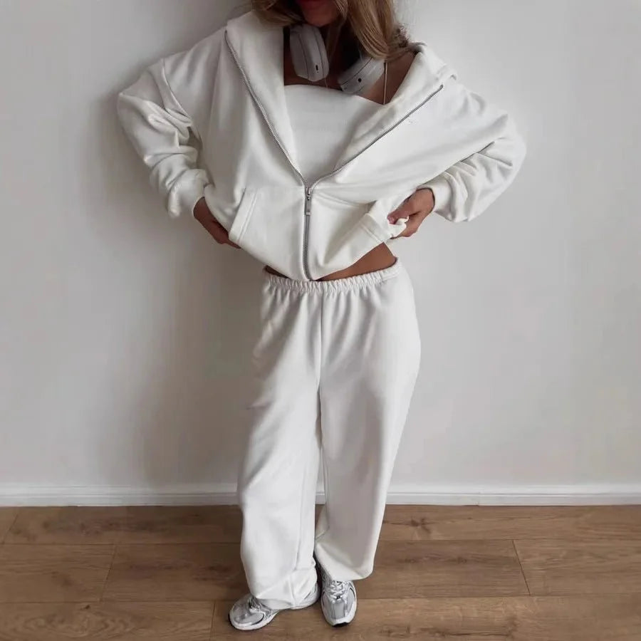 Conjunto de 2 piezas con sudadera extragrande
