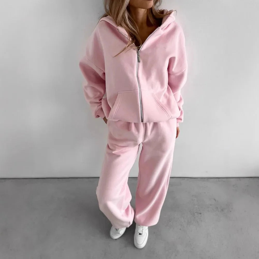 Conjunto de 2 piezas con sudadera extragrande