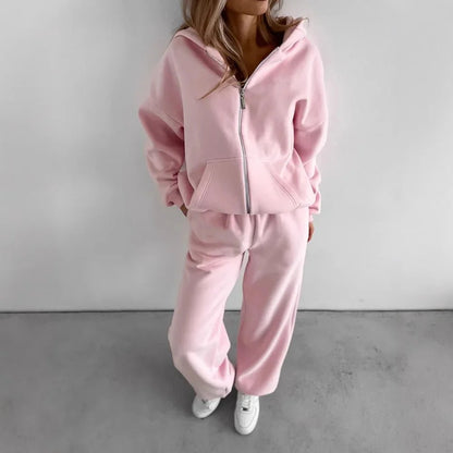 Conjunto de 2 piezas con sudadera extragrande