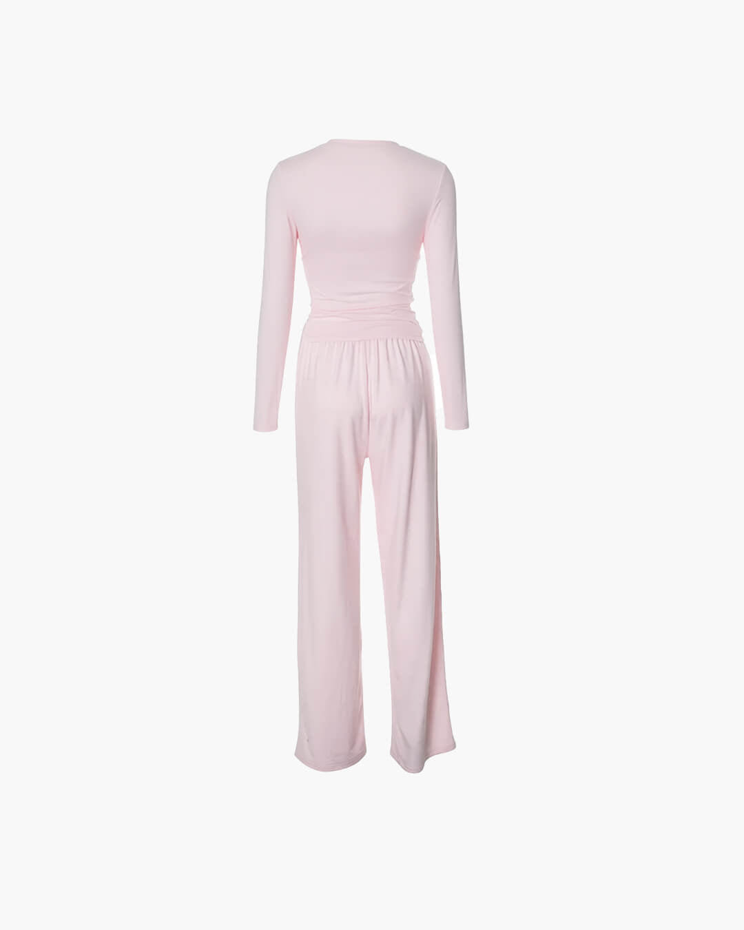 Conjunto Meryll de blusa de manga larga y pantalones de pierna ancha